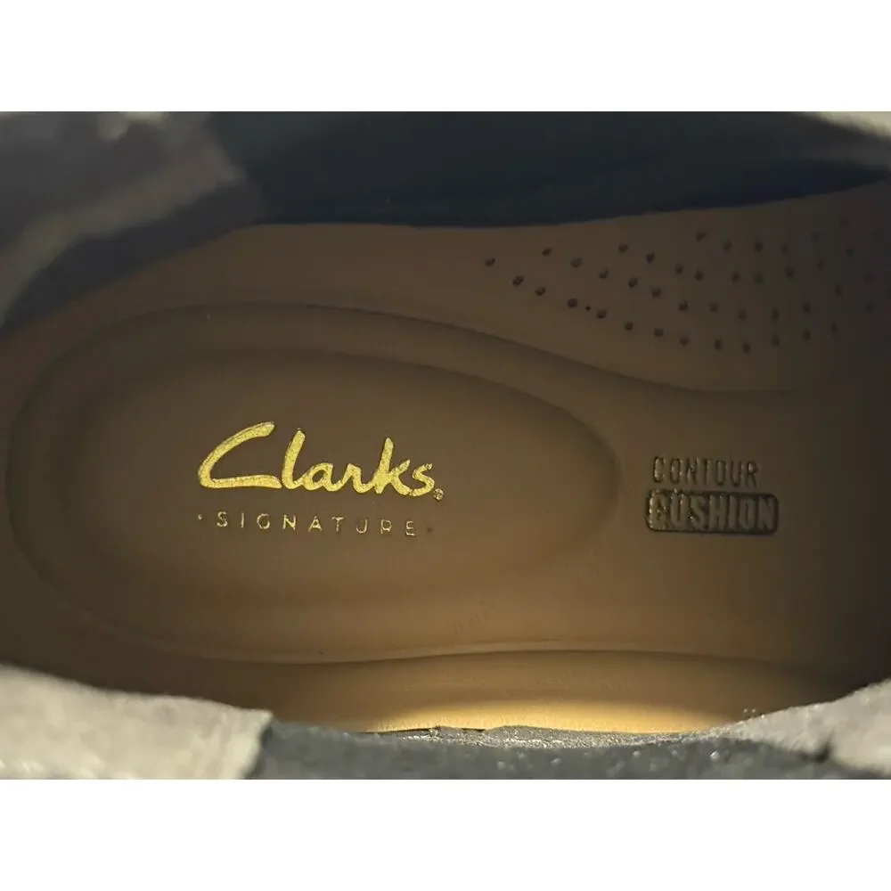 Clarks Clarksdale Easy Chelsea Boots Mens 8.5 W Brown Beeswax Leather